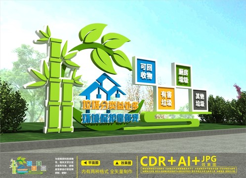 垃圾分類雕塑