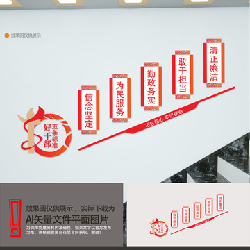 好干部樓道文化墻