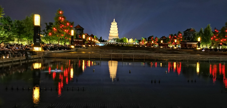 西安大雁塔夜景