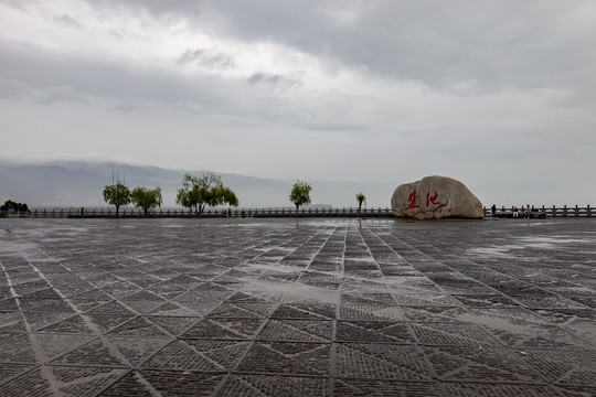 山西运城盐池观景平台