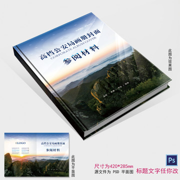 高檔政府畫冊封面