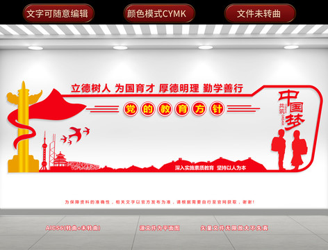 黨的教育方針展板
