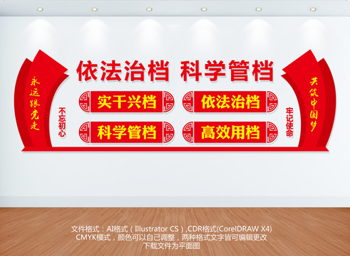 檔案管理文化墻