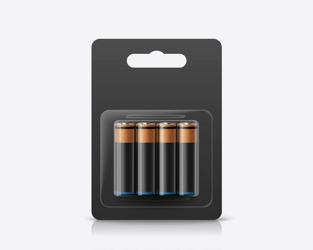 写实干电池商品包装素材