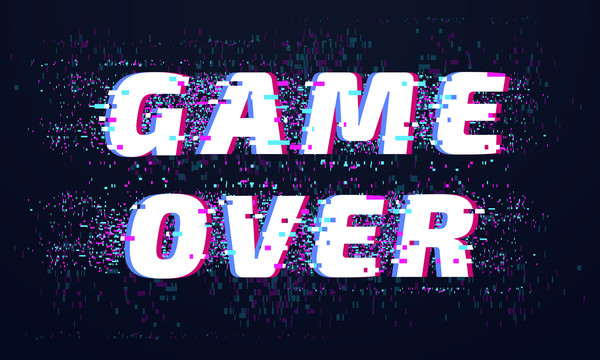 tiktok霓虹效果GameOver字体设计