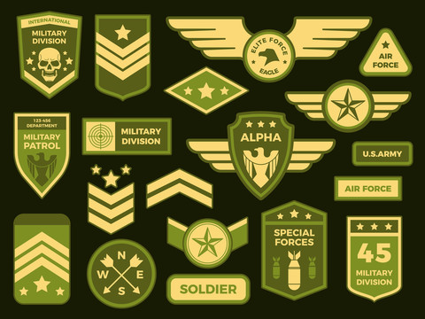 美國海陸空軍軍徽集合