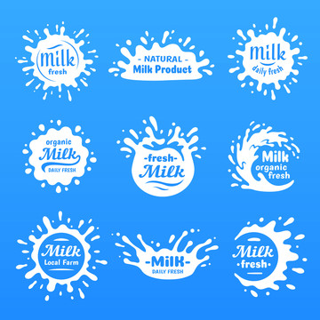 天然牛乳商标设计集合