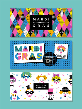 缤纷Mardi Gras嘉年华宣传海报