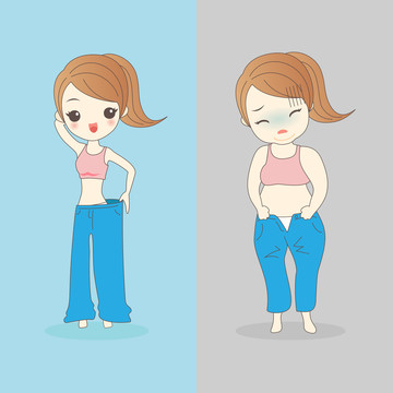 女生减肥前后对比插图