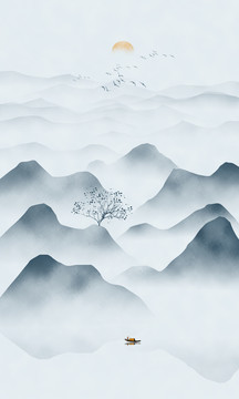 玄關(guān)山水畫(huà)