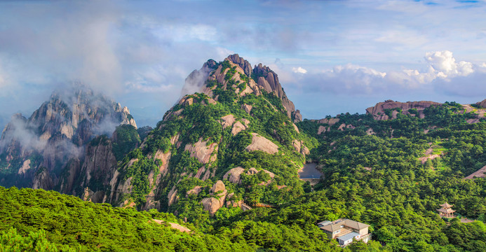 黄山天都峰莲花峰