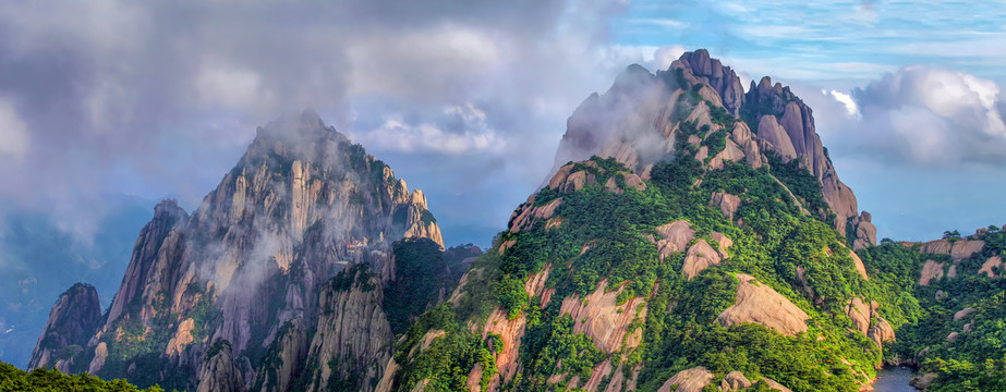 黄山天都峰莲花峰