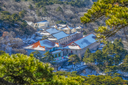 黄山北海宾馆远眺