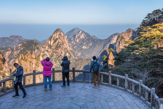 黄山散花坞观景台