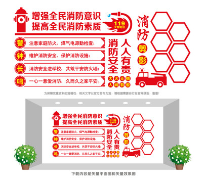 消防意識(shí)文化墻