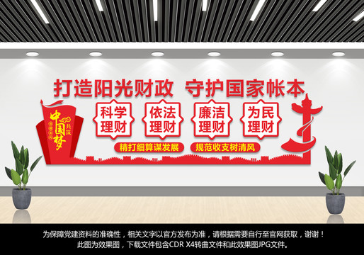 財(cái)政文化墻