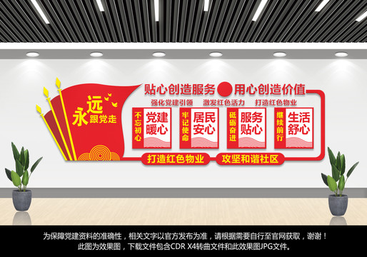 紅色物業(yè)文化墻