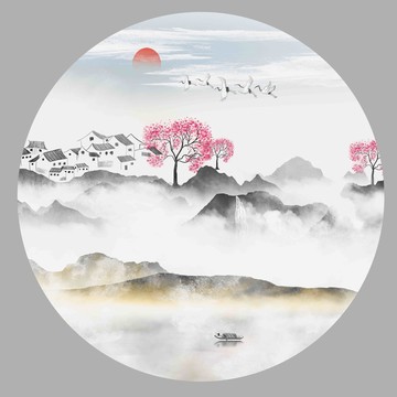 禪意山水畫