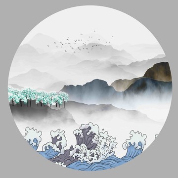 意境山水画