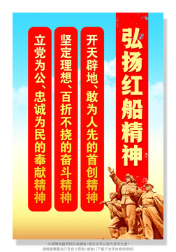 紅船精神展板