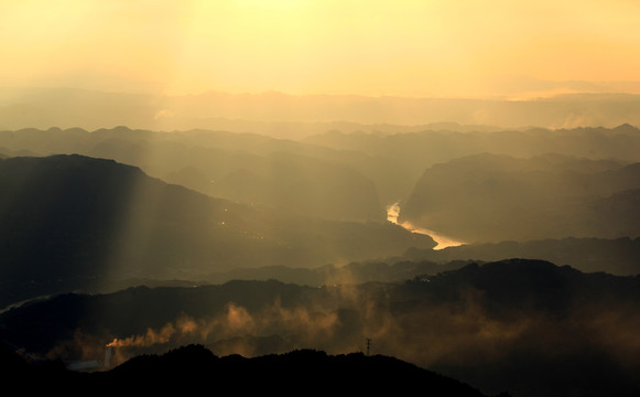 重庆乌江山水风光