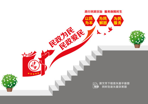 民政局樓道墻