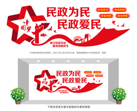 民政宣傳文化墻