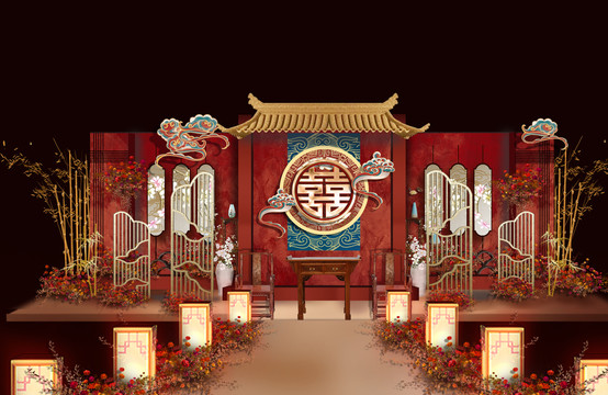 祠堂風格中式婚禮