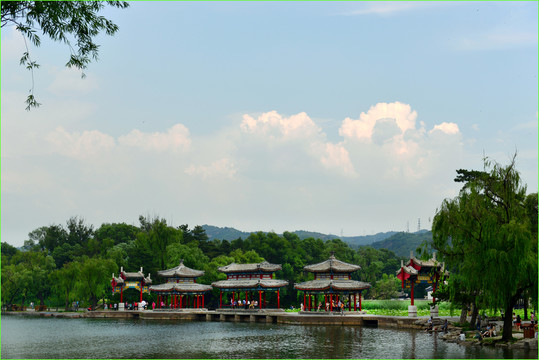 避暑山庄湖心榭