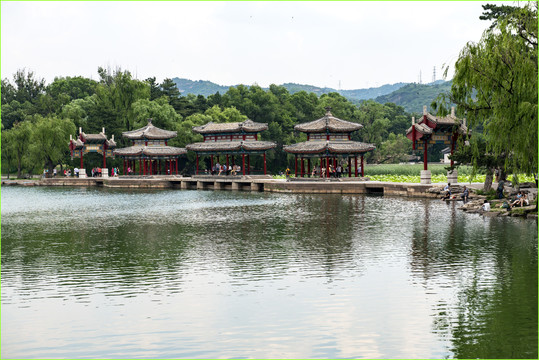 避暑山庄湖心榭