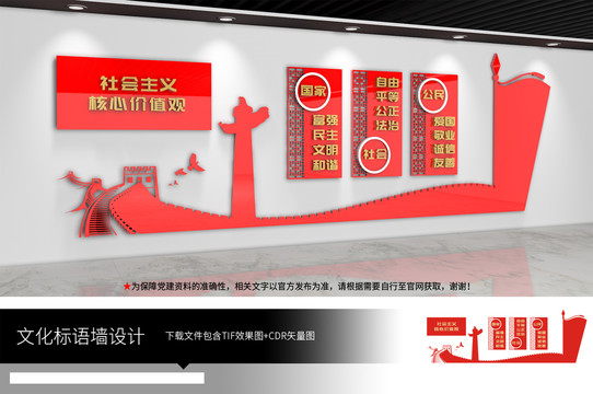 價(jià)值觀文化墻