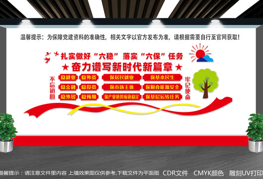 六穩(wěn)六保文化墻
