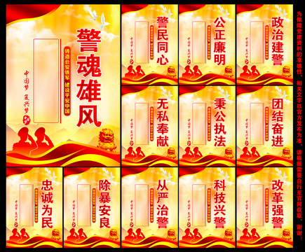 警察展板