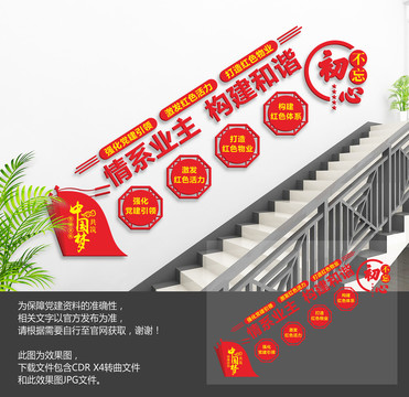 物業(yè)樓梯文化墻