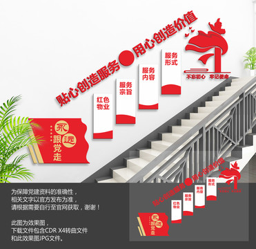 物業(yè)樓梯文化墻