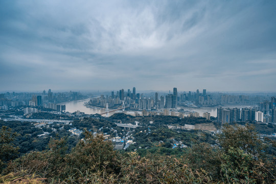 重庆城市风光全景