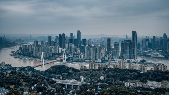 重庆城市风光全景