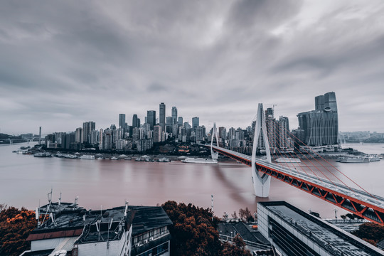 重庆城市风光全景