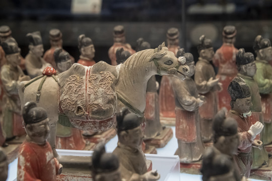 中国陕西历史博物馆彩绘仪仗俑群
