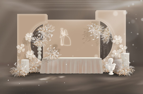 簡約婚禮簽到區(qū)