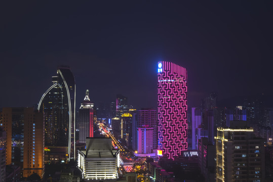 厦门湖滨南路夜景