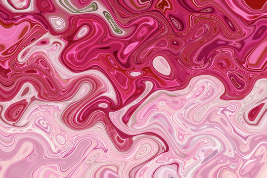 粉色抽象画
