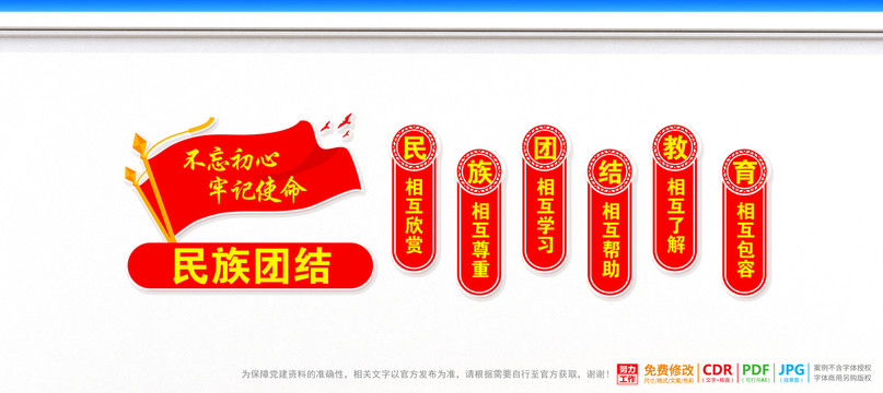 民族團結展板