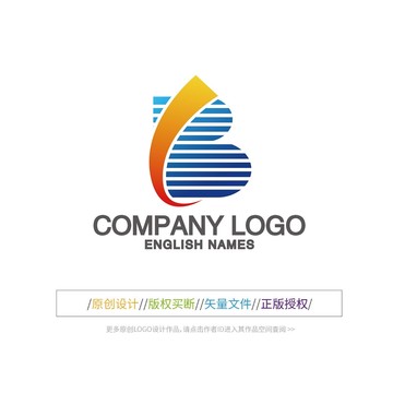 LB字母图形LOGO设计