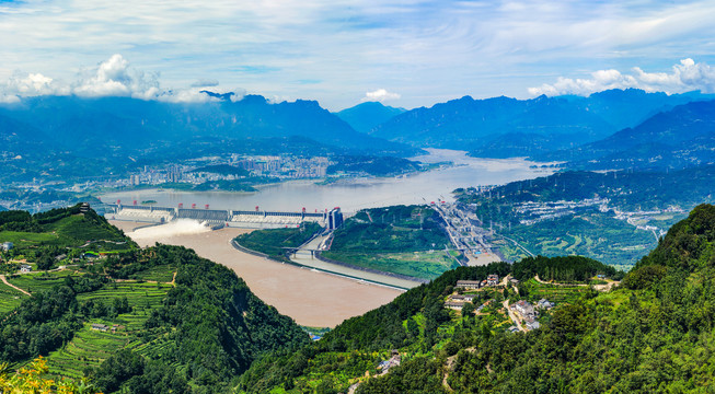 三峡工程高清全景图