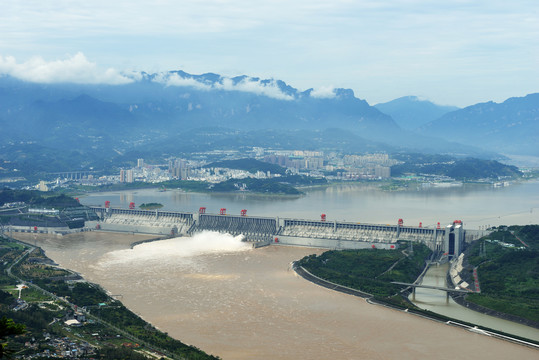 三峡工程高清全景图