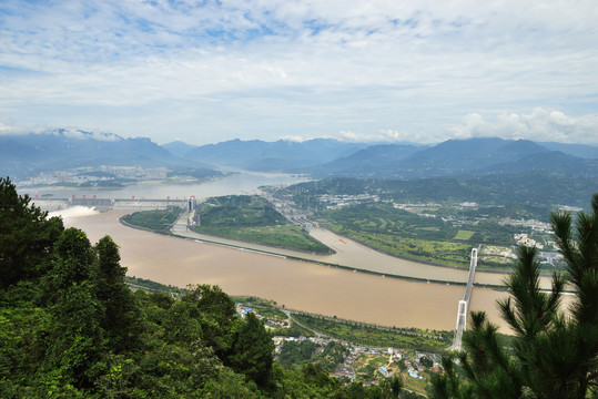 三峡工程高清全景图