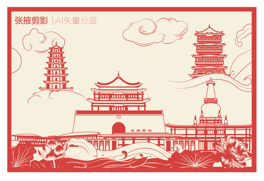 張掖剪影