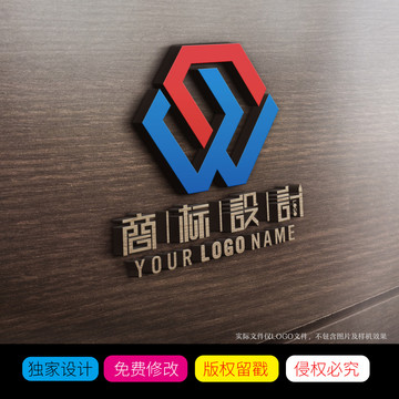 CW字母组合标志LOGO