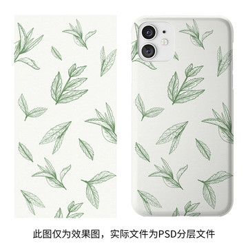 卡通手繪葉子植物